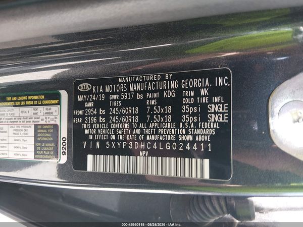 2020 KIA TELLURIDE EX — I9