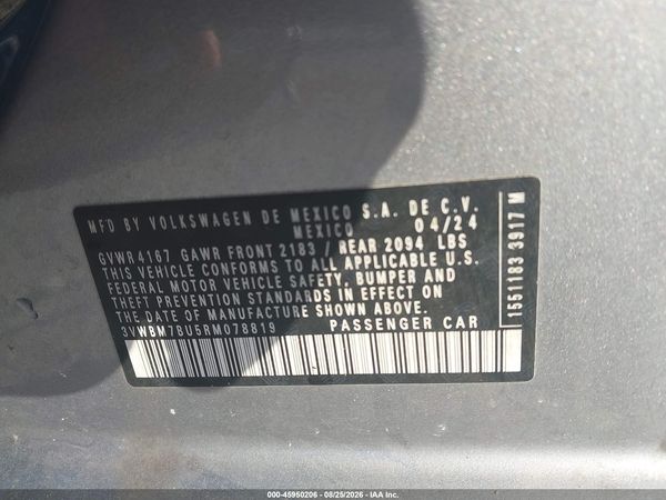 2024 VOLKSWAGEN JETTA 1.5T SPORT — I9