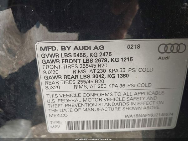 2018 AUDI Q5