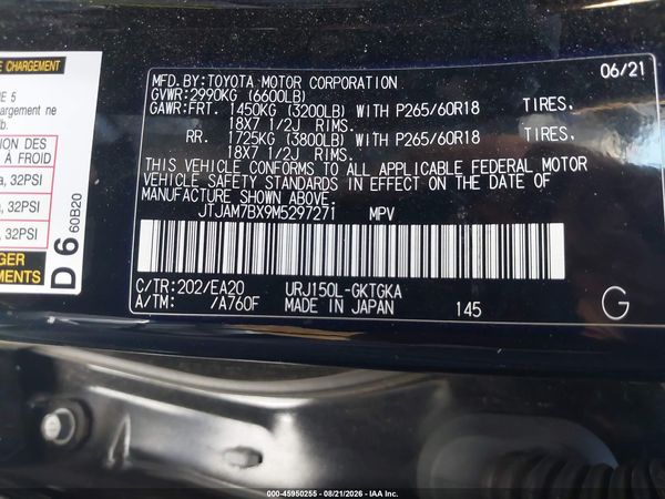 2021 LEXUS GX 460 PREMIUM — I9