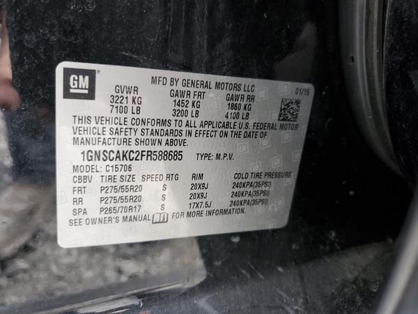 2015 CHEVROLET TAHOE LS