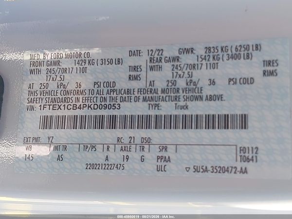 2023 FORD F-150 XL