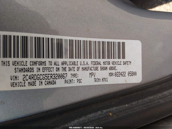 2014 DODGE GRAND CARAVAN SXT