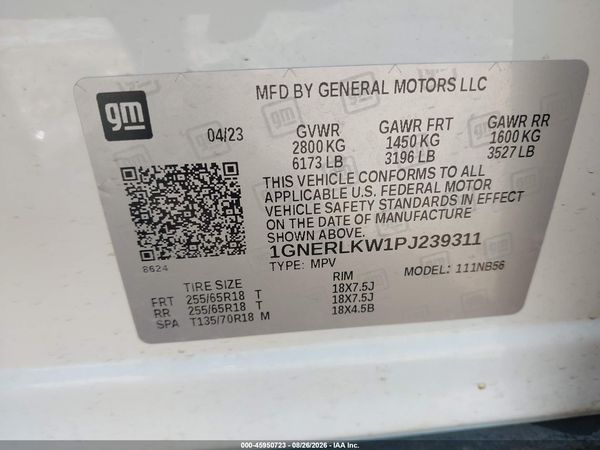 2023 CHEVROLET TRAVERSE FWD 1FL — I9