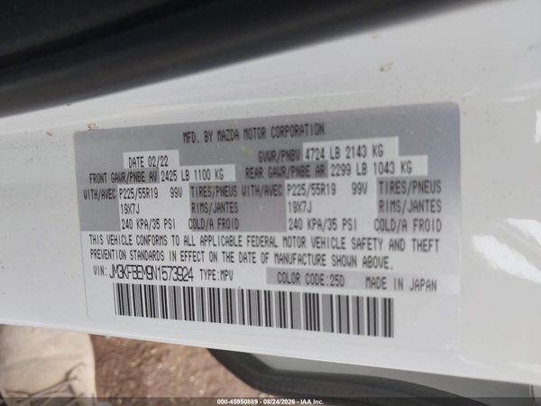 2022 MAZDA CX-5 2.5 S PREMIUM PLUS