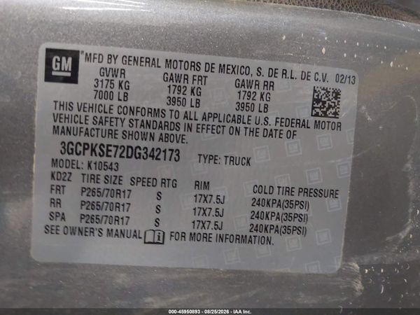 2013 CHEVROLET SILVERADO 1500 LT — I9