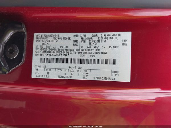 2018 FORD F-150 XLT