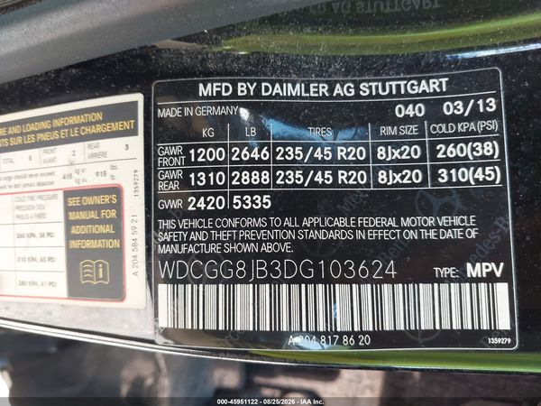 2013 MERCEDES-BENZ GLK 350 4MATIC