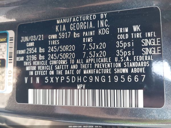 2022 KIA TELLURIDE SX