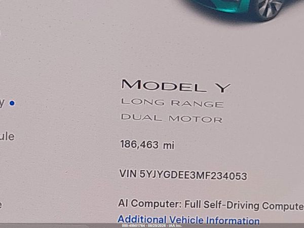 2021 TESLA MODEL Y