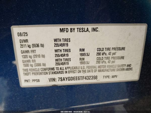 2026 TESLA MODEL Y