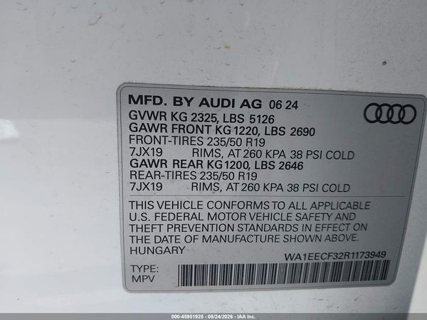 2024 AUDI Q3 — I9