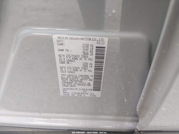 2023 NISSAN MURANO SV FWD