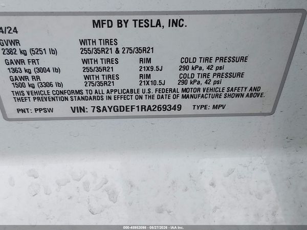 2024 TESLA MODEL Y — I9