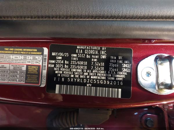 2025 KIA SORENTO S