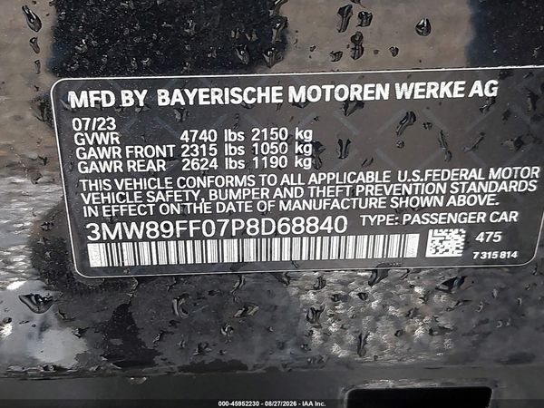 2023 BMW 330I XDRIVE — I9