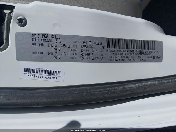 2018 DODGE GRAND CARAVAN SE