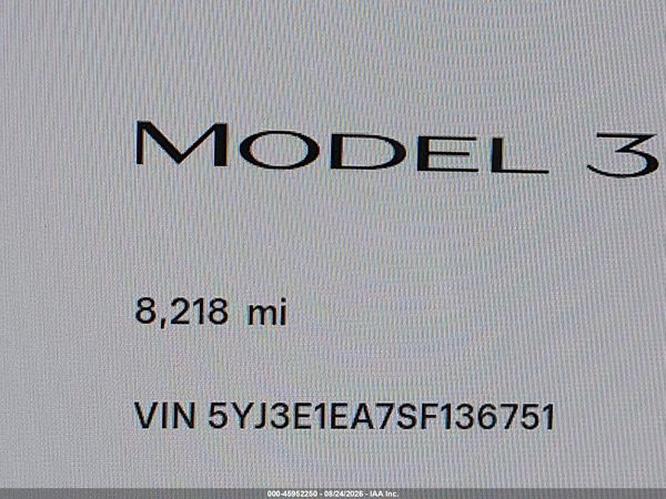 2025 TESLA MODEL 3