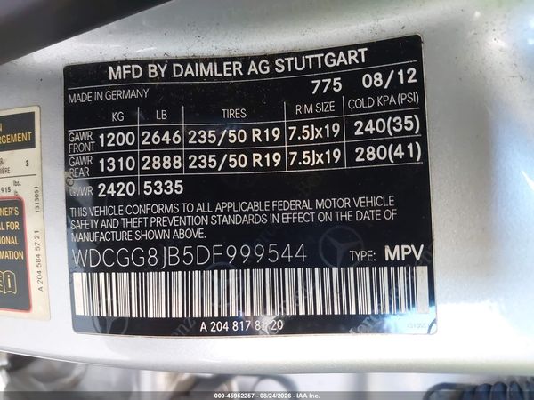 2013 MERCEDES-BENZ GLK 350 4MATIC