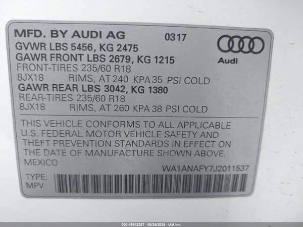 2018 AUDI Q5