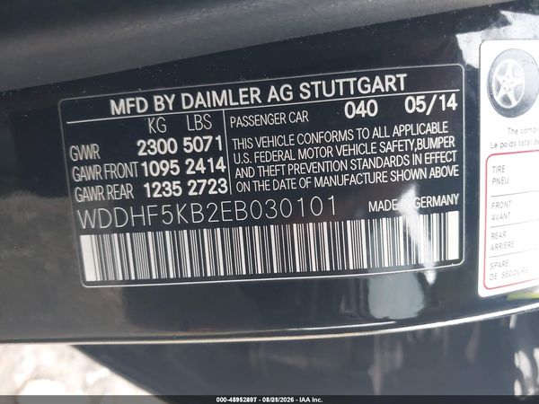 2014 MERCEDES-BENZ E 350 E350 — I9
