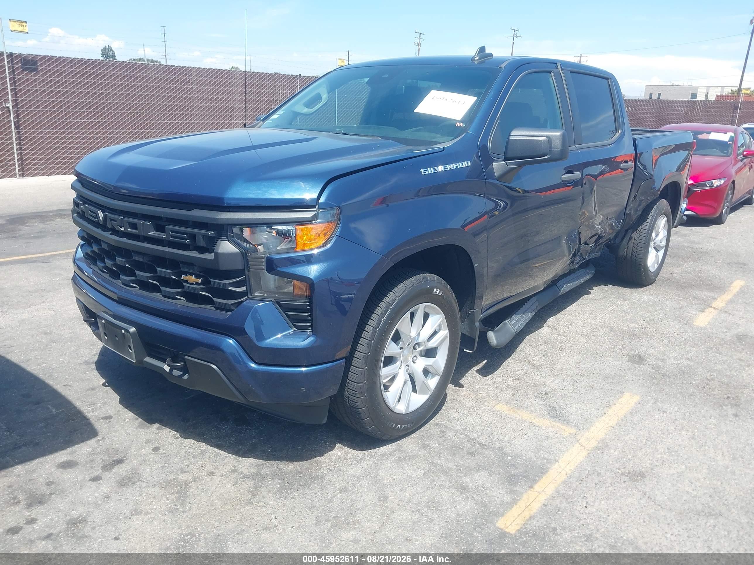 2022 CHEVROLET SILVERADO 1500 2WD  SHORT BED CUSTOM — I2
