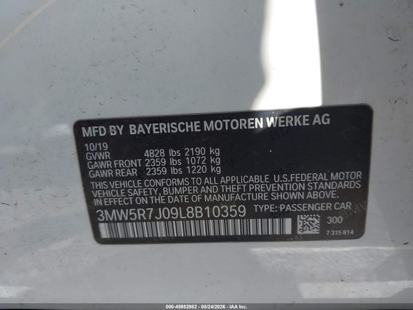 2020 BMW 330I XDRIVE