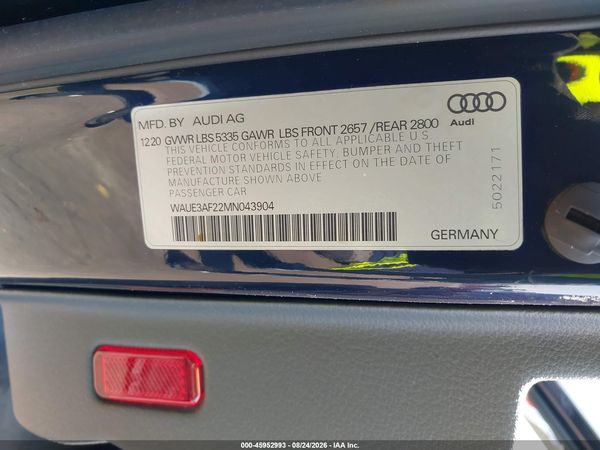 2021 AUDI A6 — I9