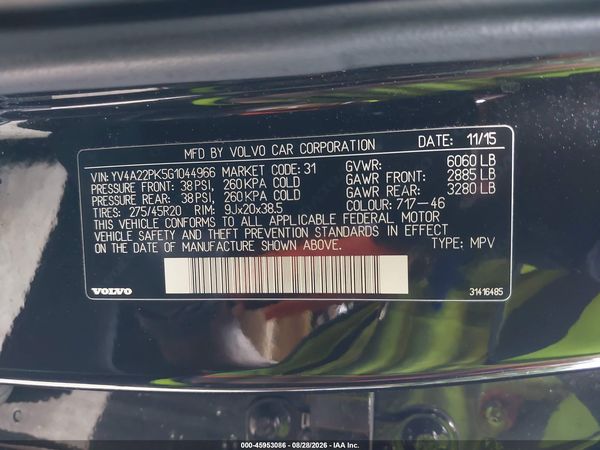 2016 VOLVO XC90 T6 MOMENTUM