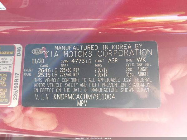 2021 KIA SPORTAGE LX