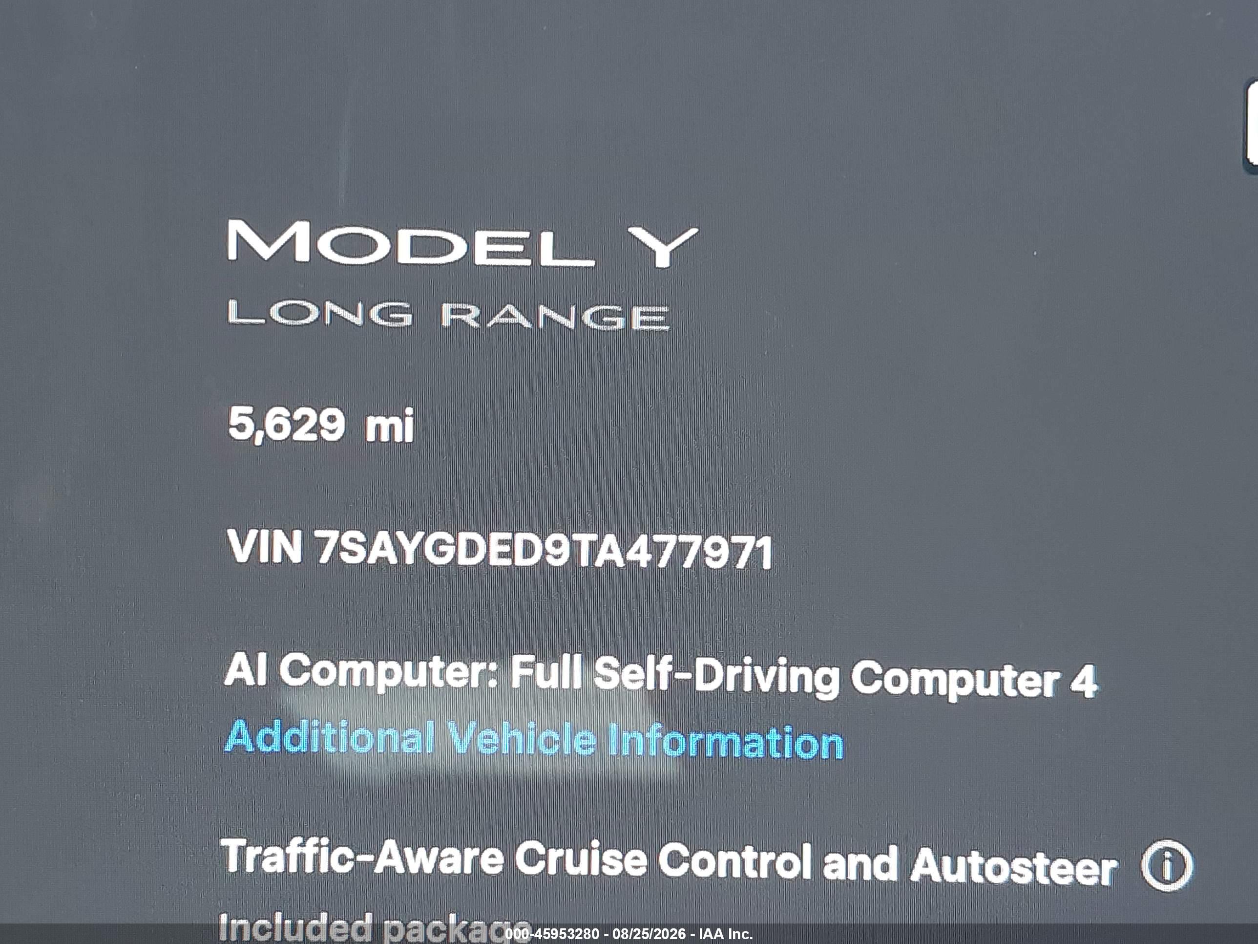 2026 TESLA MODEL Y PREMIUM/REAR-WHEEL DRIVE
