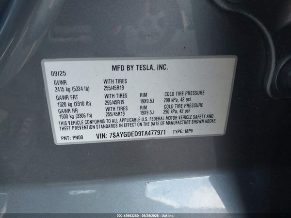 2026 TESLA MODEL Y PREMIUM/REAR-WHEEL DRIVE