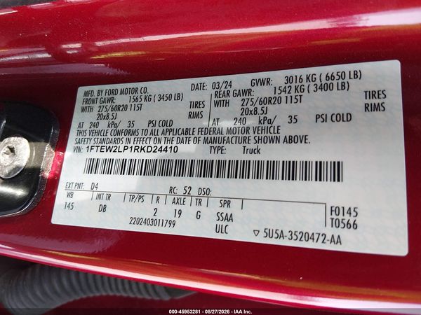 2024 FORD F-150 STX — I9