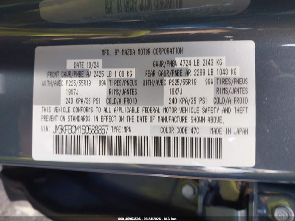 2025 MAZDA CX-5 2.5 S CARBON EDITION — I9