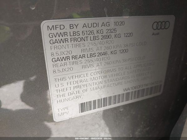 2021 AUDI Q3