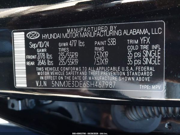 2025 HYUNDAI TUCSON LIMITED — I9