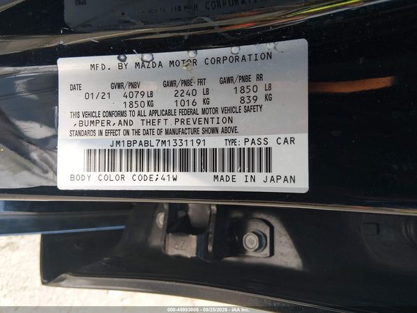 2021 MAZDA MAZDA3 SELECT