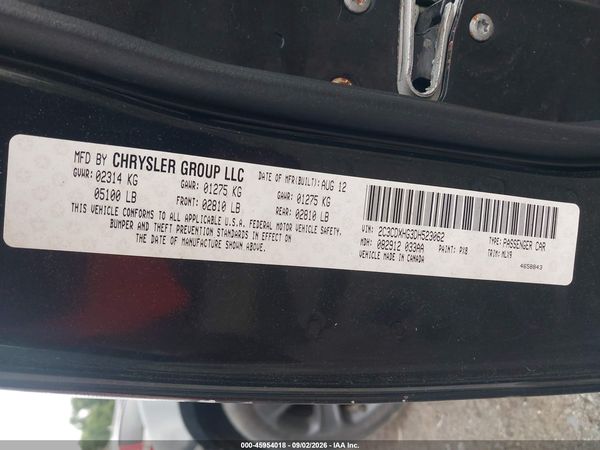 2013 DODGE CHARGER SXT PLUS