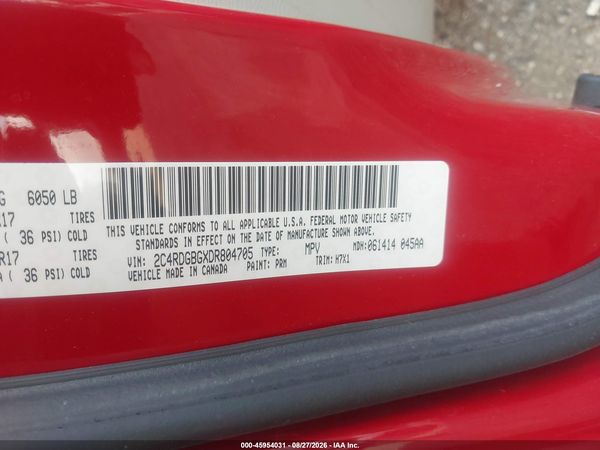 2013 DODGE GRAND CARAVAN SE — I9