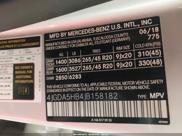 2018 MERCEDES-BENZ GLE 350 4MATIC