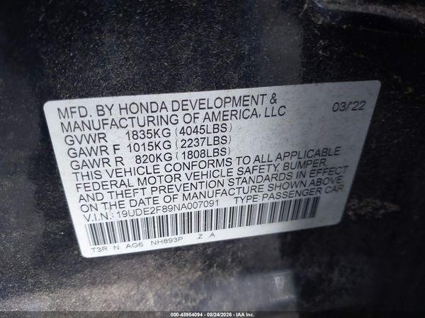 2022 ACURA ILX