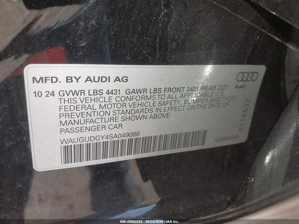 2025 AUDI A3 — I9