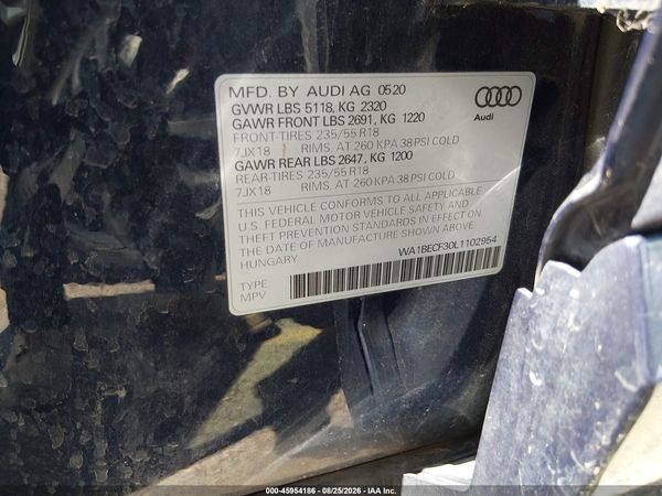 2020 AUDI Q3