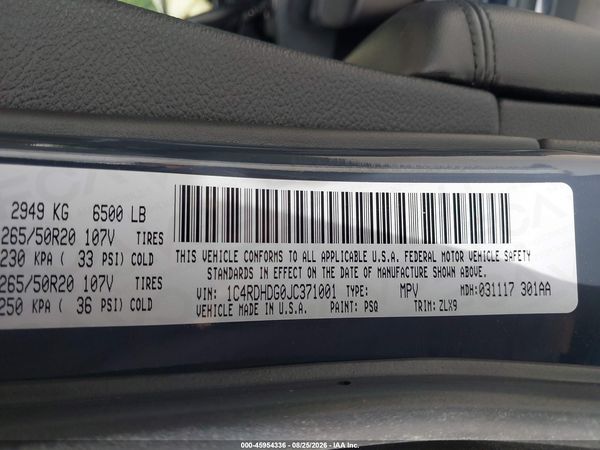 2018 DODGE DURANGO GT RWD