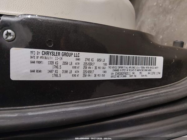 2015 DODGE GRAND CARAVAN AMERICAN VALUE PKG