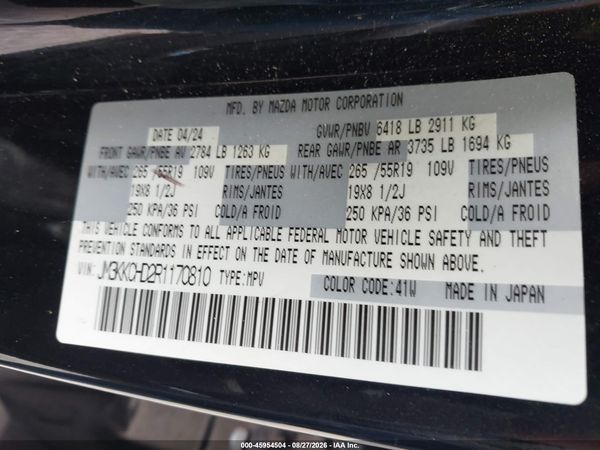 2024 MAZDA CX-90 3.3 TURBO PREFERRED PLUS — I9