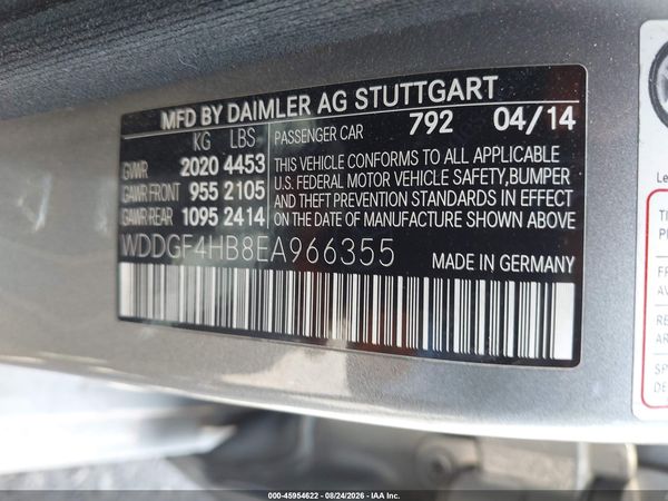 2014 MERCEDES-BENZ C 250 SPORT
