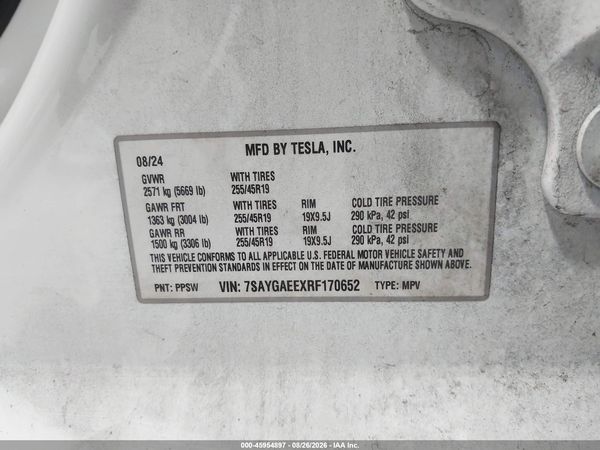 2024 TESLA MODEL Y — I9