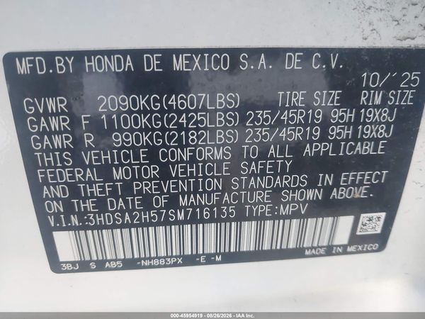 2025 ACURA ADX A-SPEC — I9
