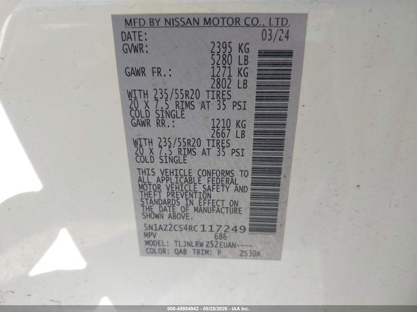 2024 NISSAN MURANO SL INTELLIGENT AWD — I9